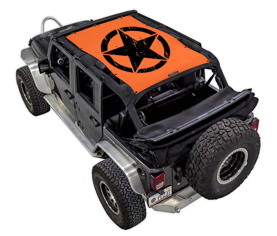 Distressed / Full-Shade (Front-to-Rear) / Orange
