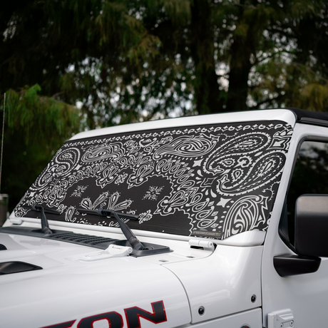 Jeep Wrangler and Jeep Gladiator Stock Printed Solar Shield (2007-2026)