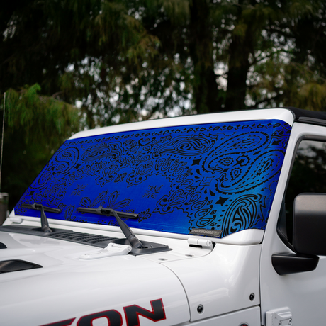 Jeep Wrangler and Jeep Gladiator Stock Printed Solar Shield (2007-2026)