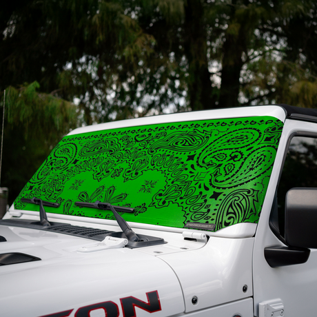 Jeep Wrangler and Jeep Gladiator Stock Printed Solar Shield (2007-2026)