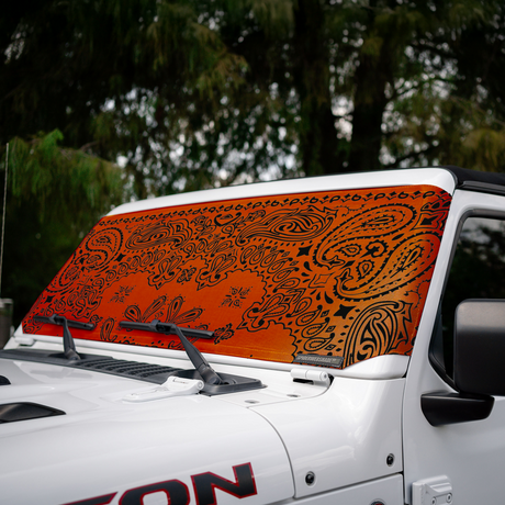 Jeep Wrangler and Jeep Gladiator Stock Printed Solar Shield (2007-2026)