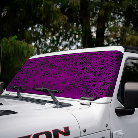 Jeep Wrangler and Jeep Gladiator Stock Printed Solar Shield (2007-2026)