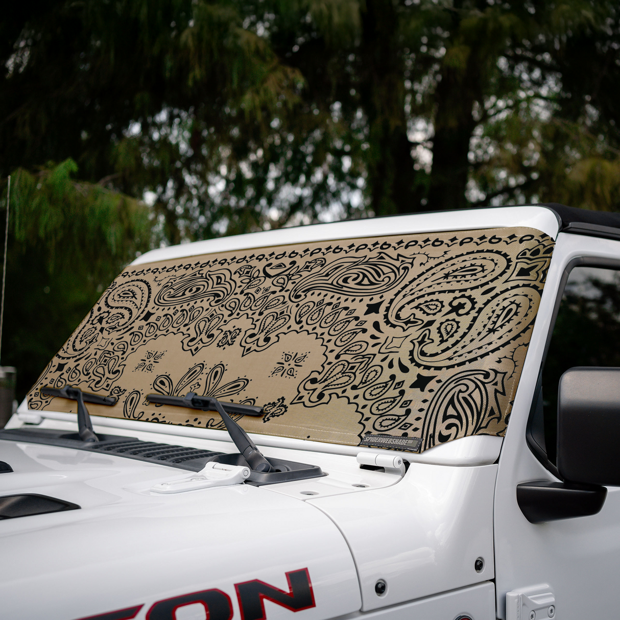 Stock Print Jeep Wrangler and Gladiator Solar Shield – SPIDERWEBSHADE