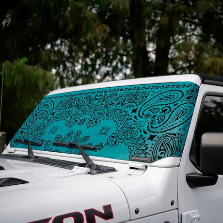 Jeep Wrangler and Jeep Gladiator Stock Printed Solar Shield (2007-2026)