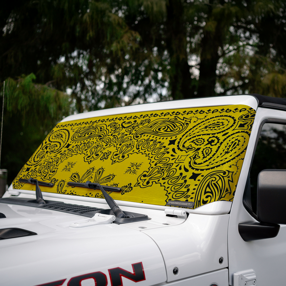 Jeep Wrangler (JL, JT, JK) and Jeep Gladiator Stock Printed Solar Shield (2007-2026)