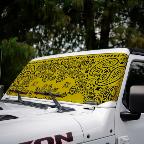 Jeep Wrangler and Jeep Gladiator Stock Printed Solar Shield (2007-2026)