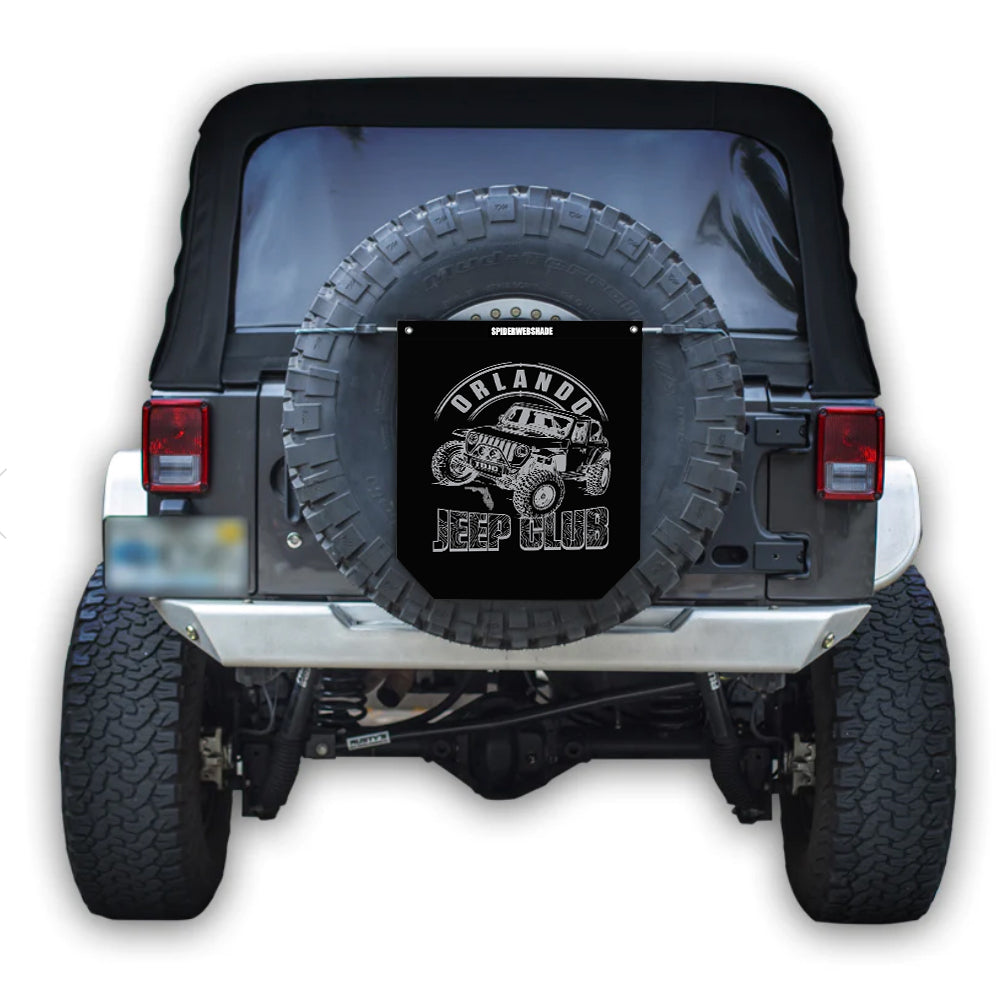 JEEP ★Tent Wappen Mesh Shoulder Bag LJ Tactical Flag Solid Jeep Wrangler - SPIDERWEBSHADE