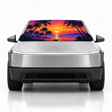 Cybertruck-Paradise-Sunset