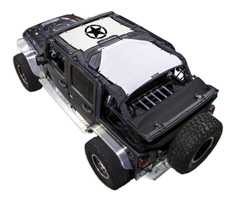 Oscar Mike Distressed_2-Piece (Front and Rear)_White