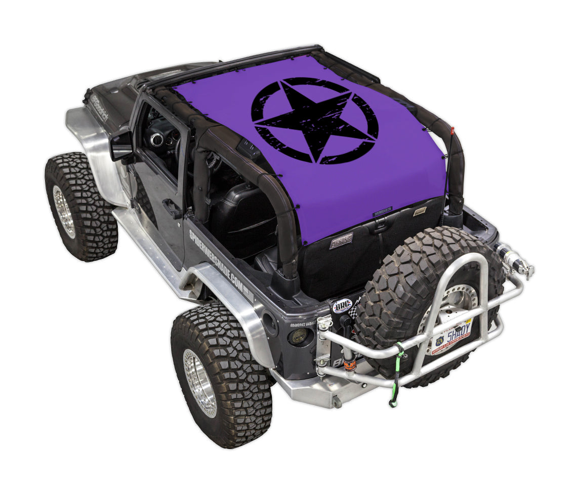 Oscar Mike Distressed_Full-Shade (Extra Long)_Purple