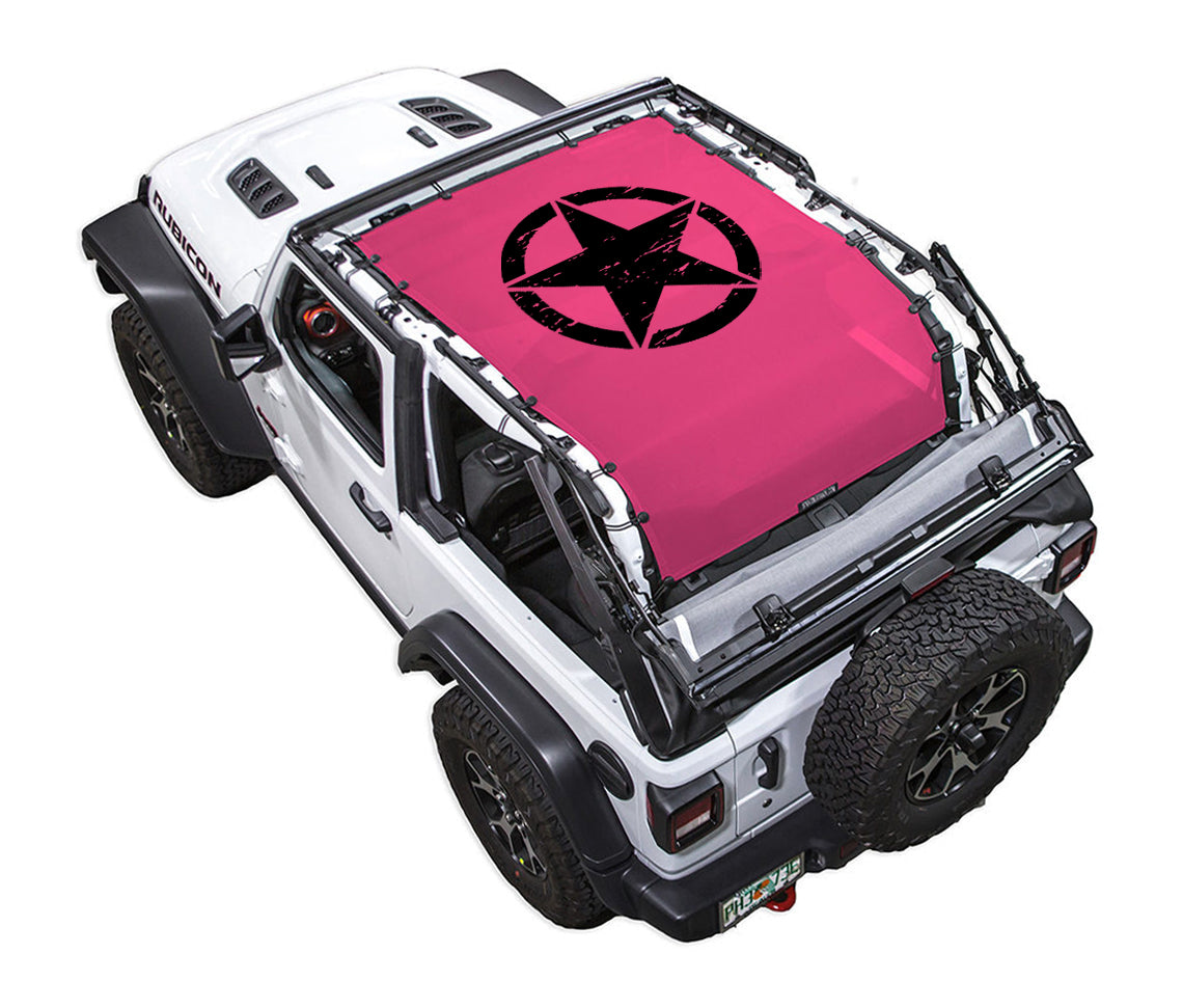 Oscar Mike Distressed_Full-Shade (Extra Long)_Pink