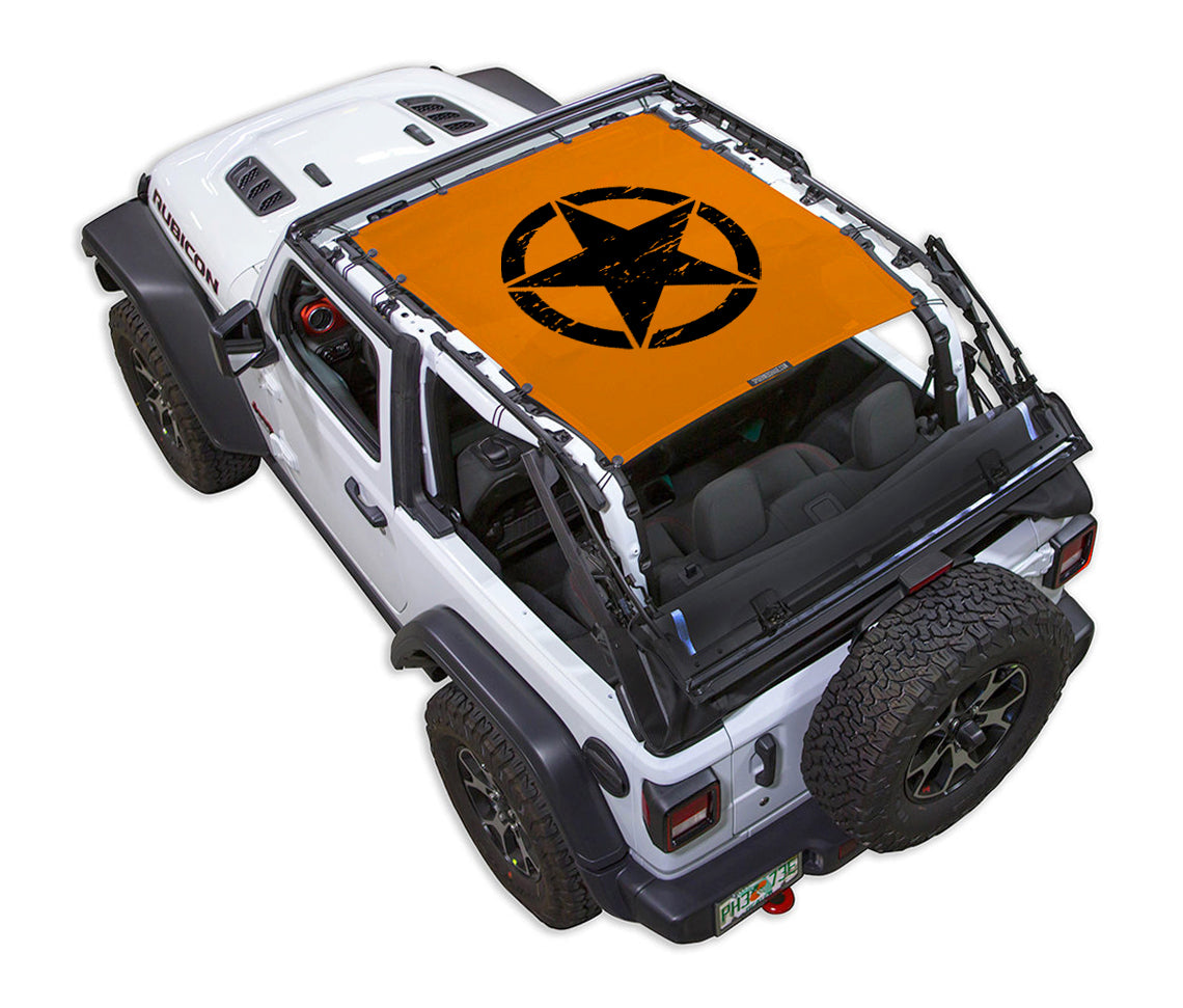 Distressed / Full-Shade (Front-to-Rear) / Orange