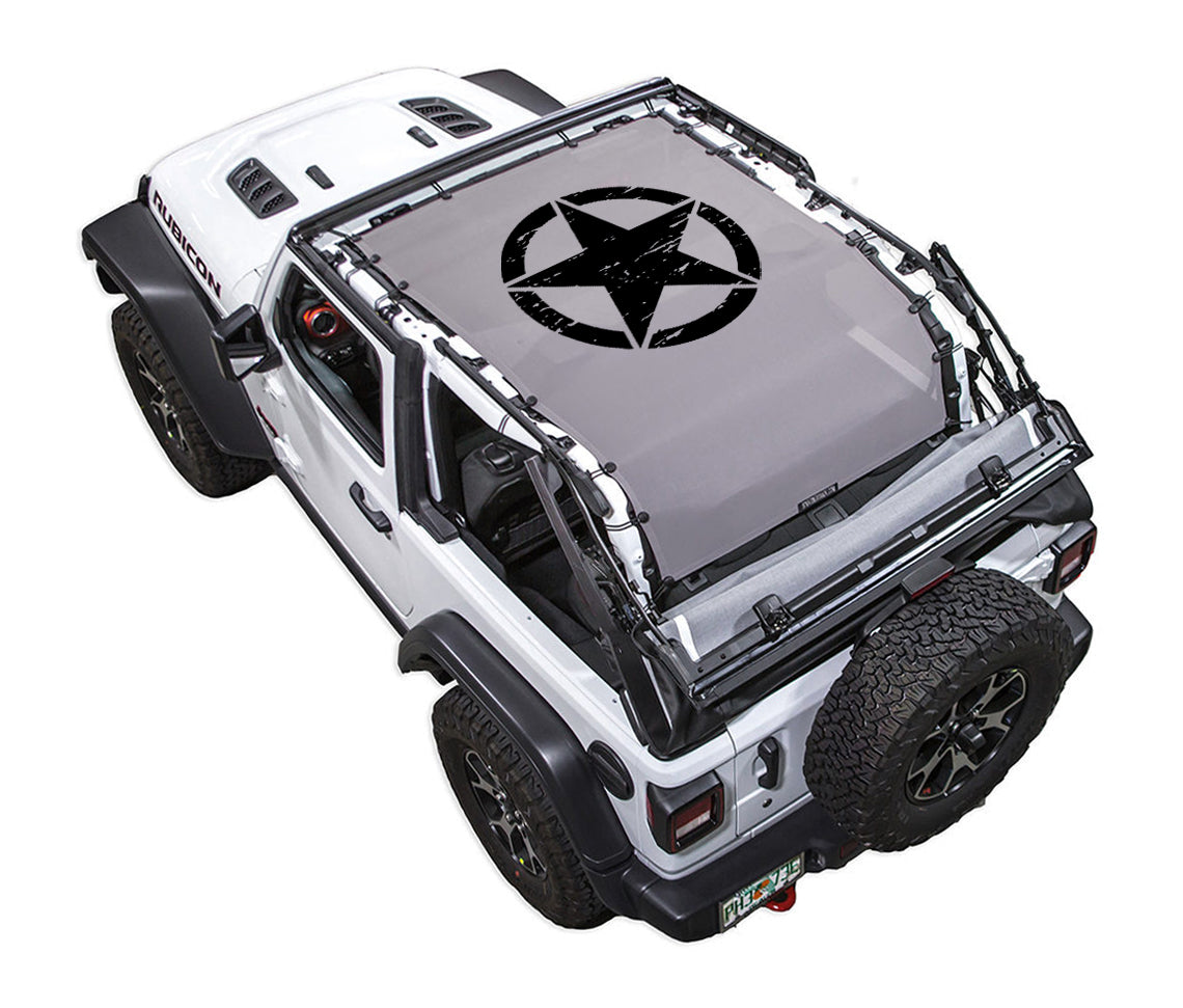 Oscar Mike Distressed_Full-Shade (Extra Long)_Grey