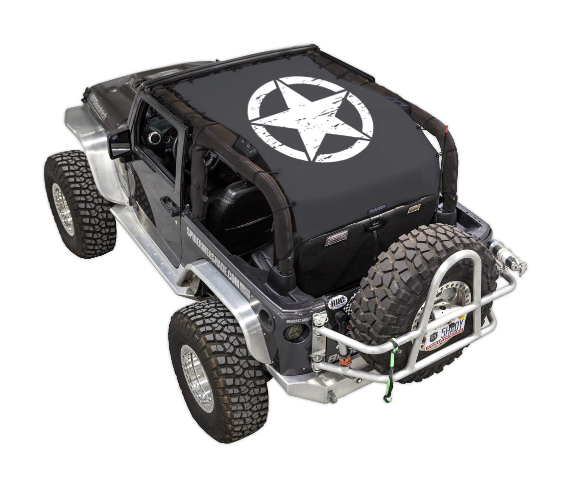 Oscar Mike Distressed_Full-Shade (Extra Long)_Black