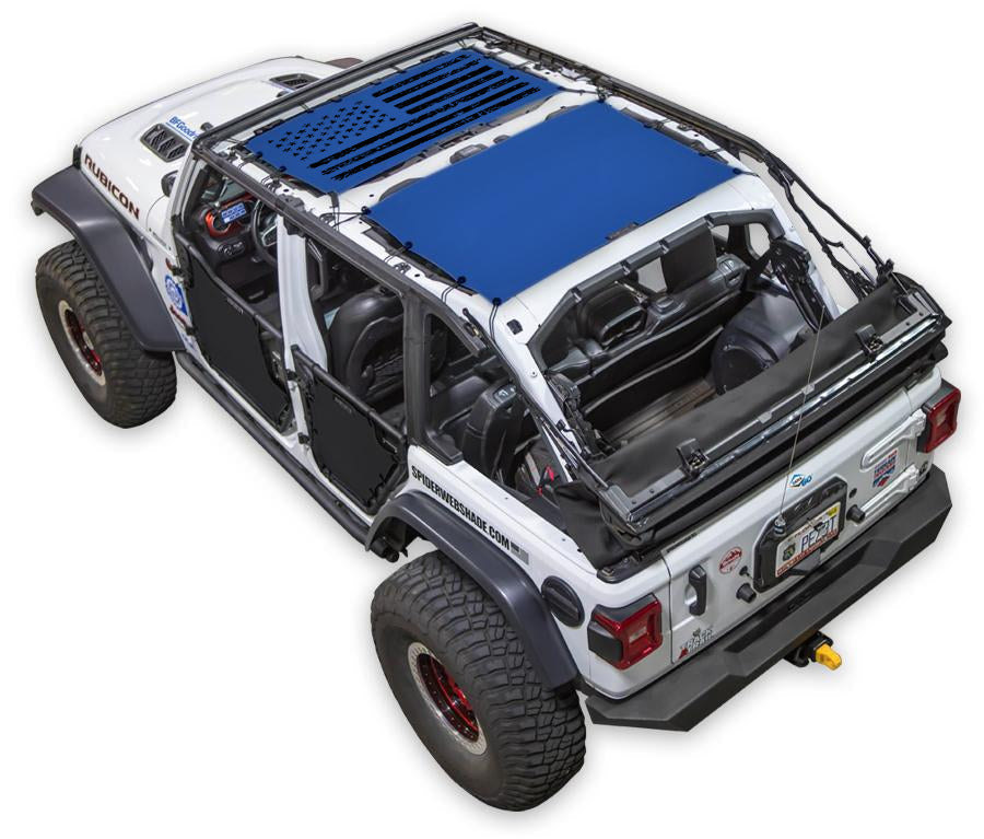 Distressed Tactical Flag_2-Piece (Front and Rear)_Blue