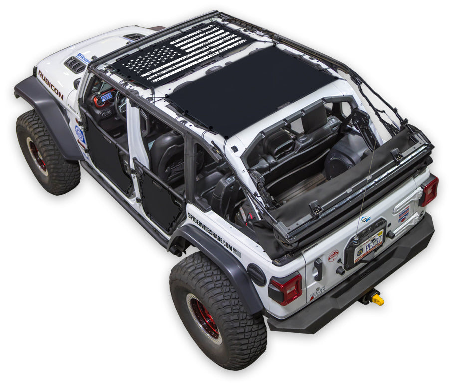 Distressed Tactical Flag_2-Piece (Front and Rear)_Black