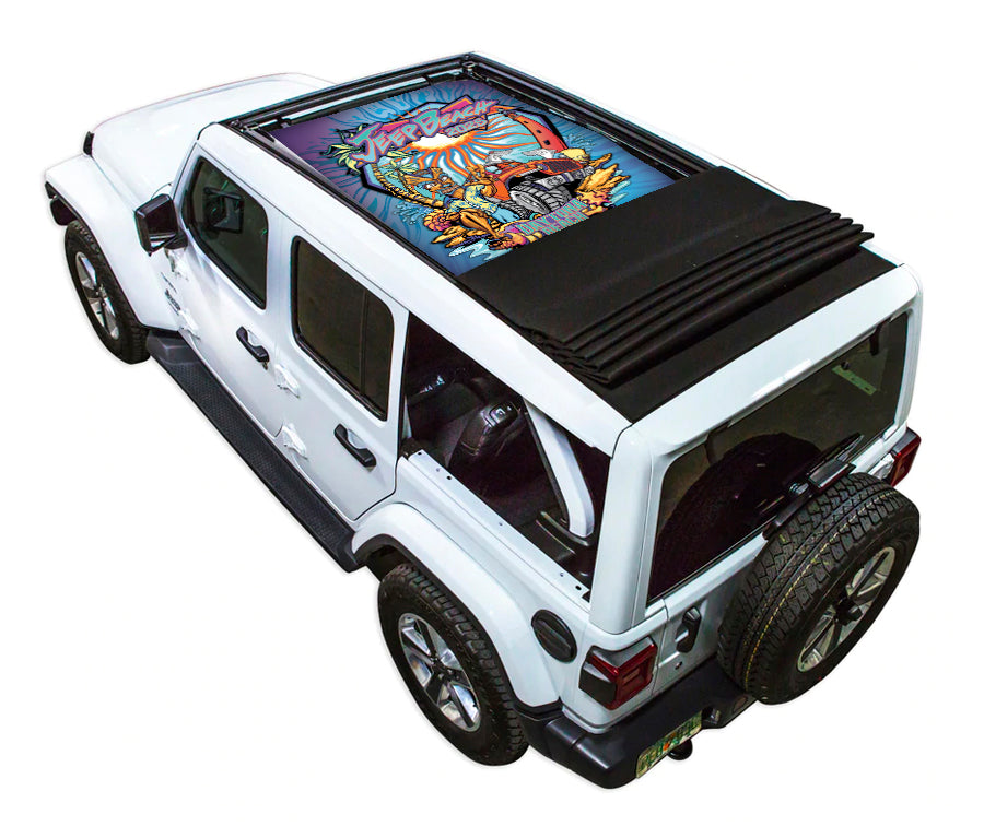 LIMITED EDITION - JEEP BEACH 2025 JL4D Power Top – SPIDERWEBSHADE