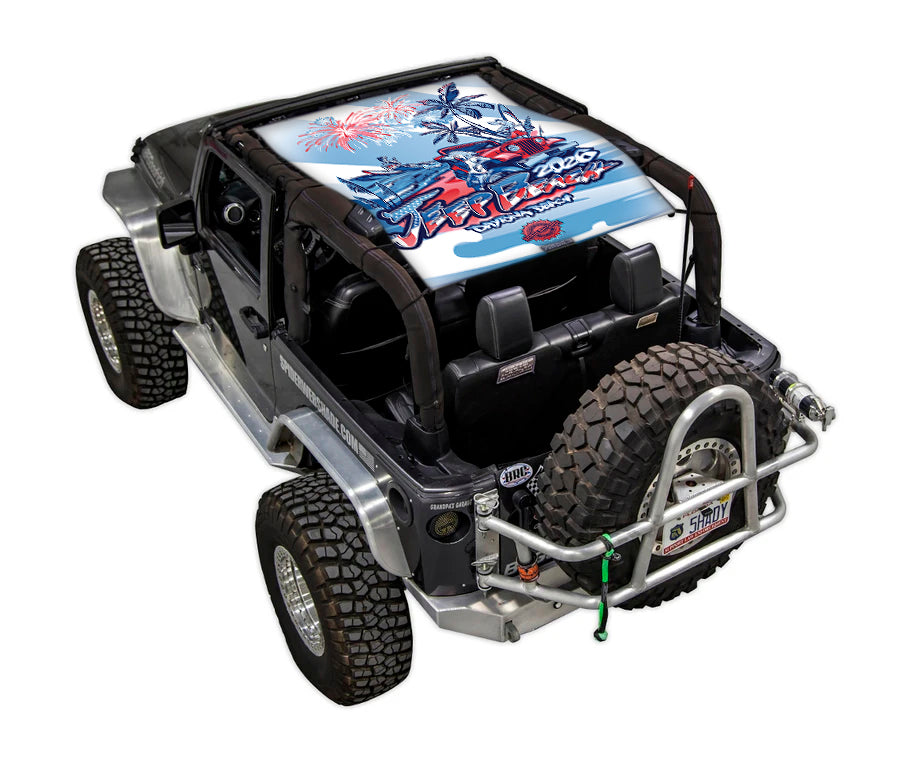 LIMITED EDITION - JEEP BEACH 2026 Jeep Wrangler JK 2-Door Shade Top (2007-2017)