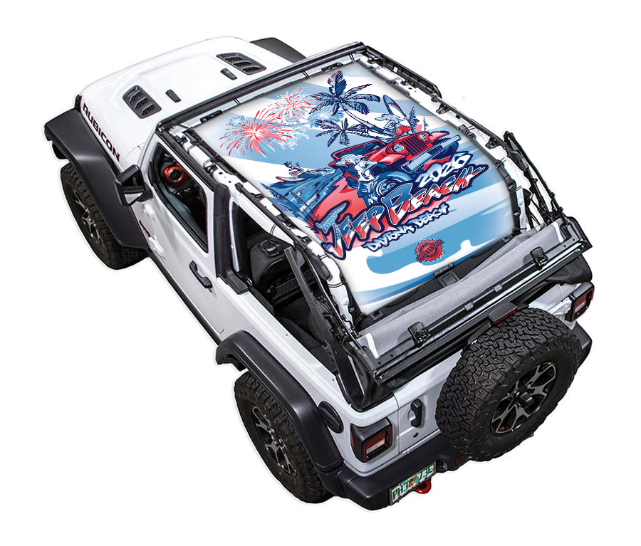 LIMITED EDITION - JEEP BEACH 2026 Jeep Wrangler JL 2-Door Shade Top (2018-2026)