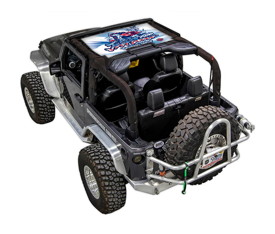 LIMITED EDITION - JEEP BEACH 2026 Jeep Wrangler JK 2-Door Shade Top (2007-2017)