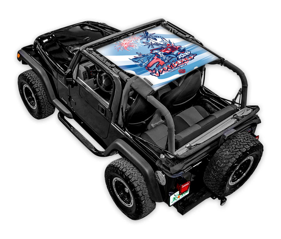 LIMITED EDITION - JEEP BEACH 2026 Jeep Wrangler TJ/YJ Krawler 2-Door Shade Top (1987-1996)
