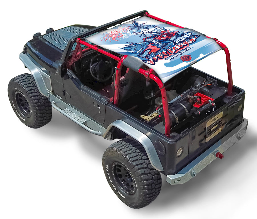 LIMITED EDITION - JEEP BEACH 2026 Jeep Wrangler TJ 2-Door Shade Top (1997-2006)
