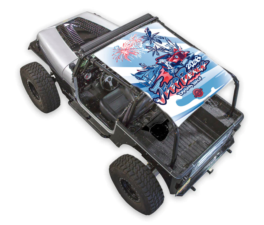 LIMITED EDITION - JEEP BEACH 2026 Jeep Wrangler YJ 2-Door Shade Top (1987-1996)