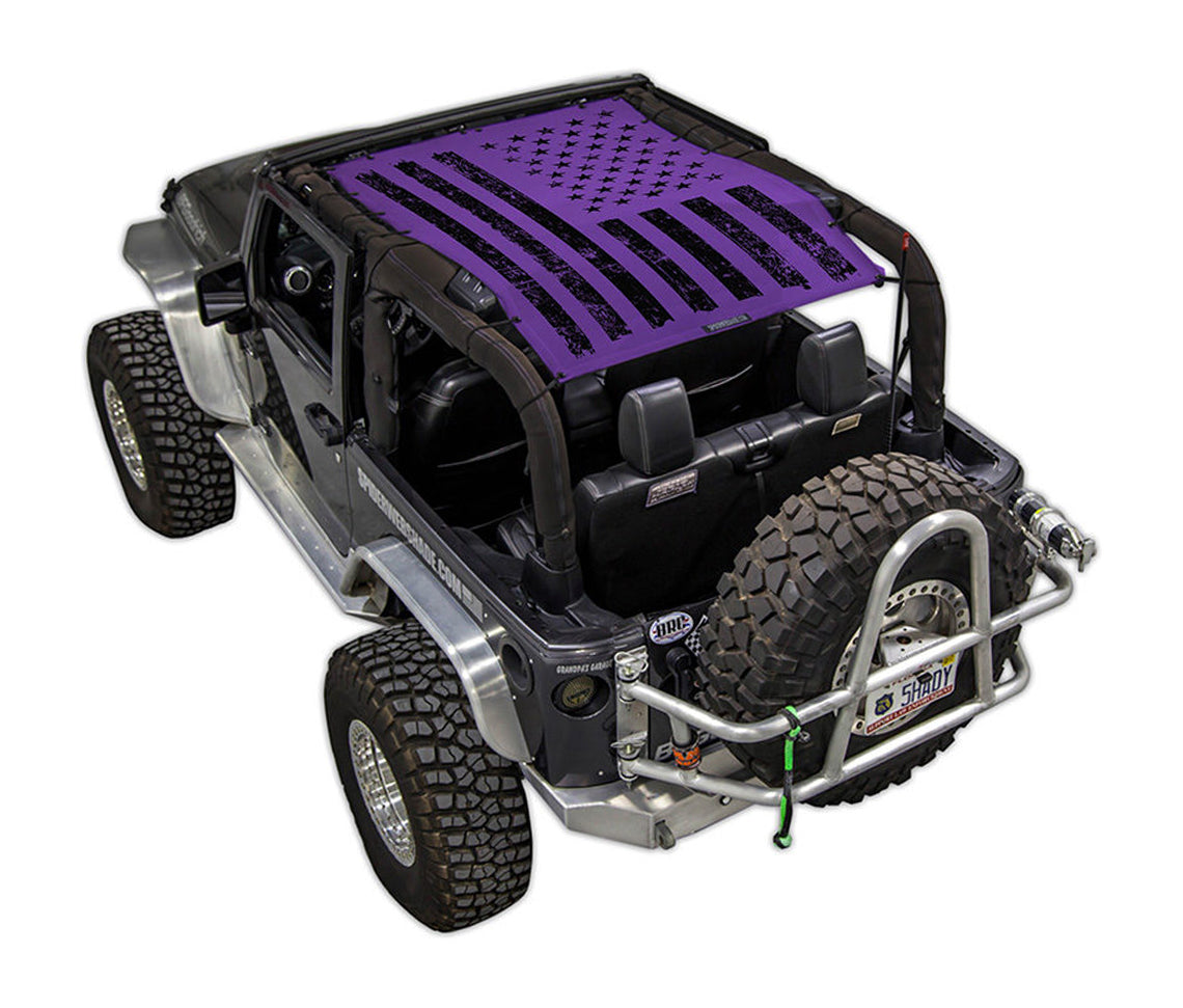 Distressed / Full-Shade (Front-to-Rear) / Purple