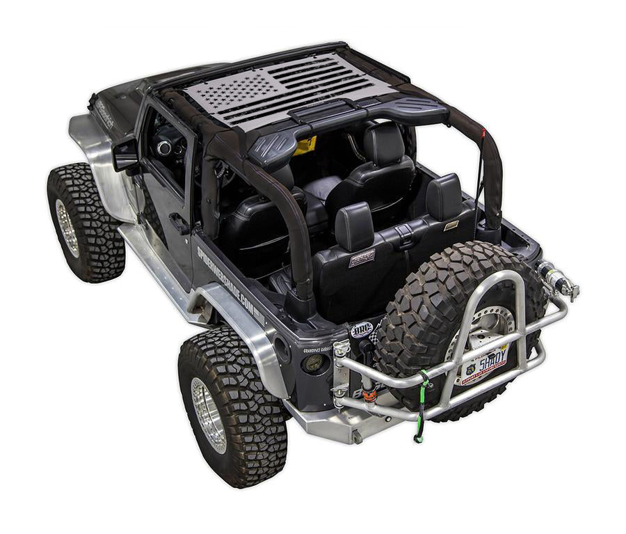 Distressed Tactical Flag_Half-Shade (Front Only)_Grey