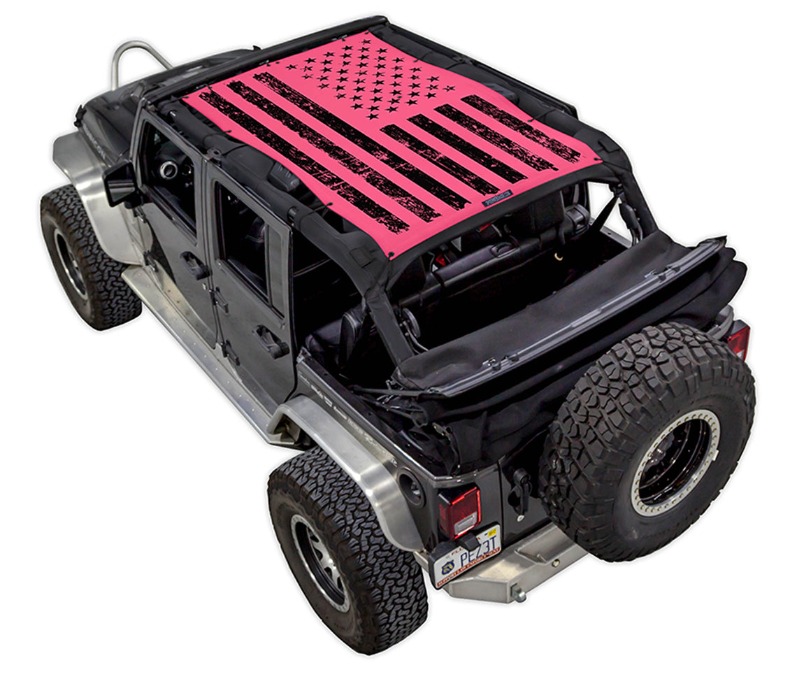 Distressed / Full-Shade (Front-to-Rear) / Pink
