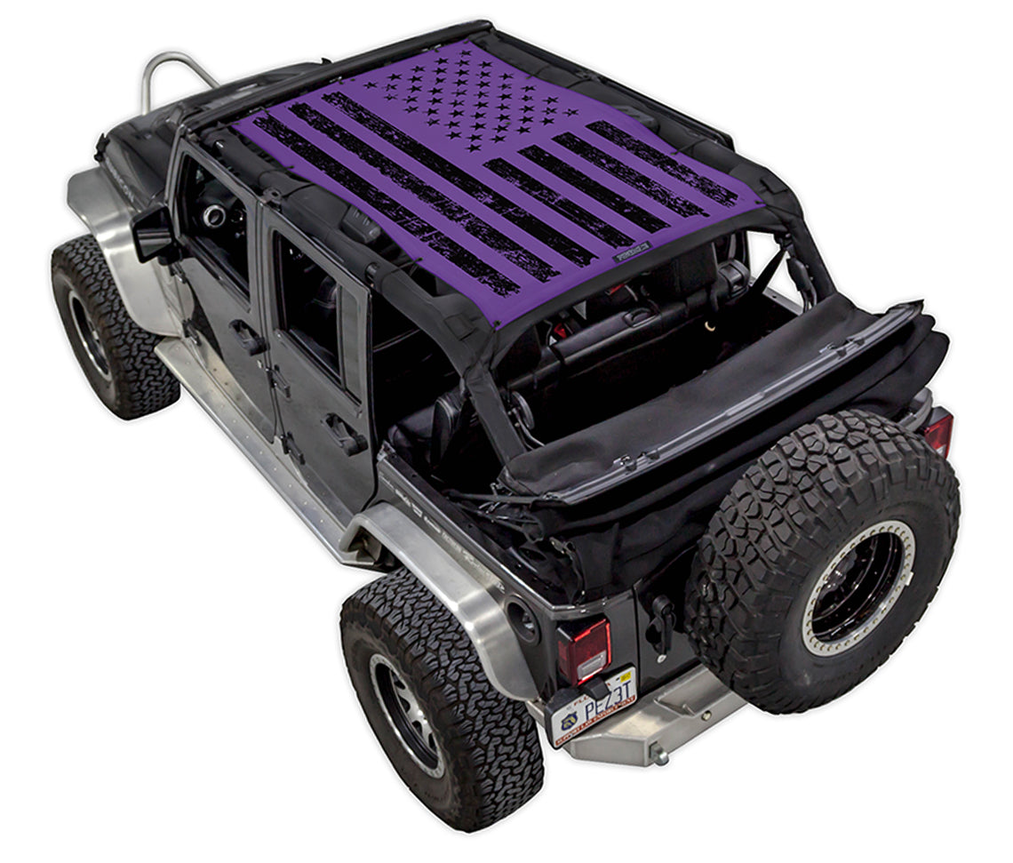Distressed / Full-Shade (Front-to-Rear) / Purple