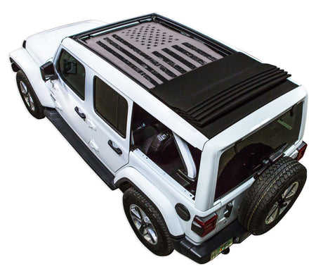 SPIDERWEBSHADE Jeep Wrangler JLU Sky One-Touch Tactical Distressed Grey 2024–2026