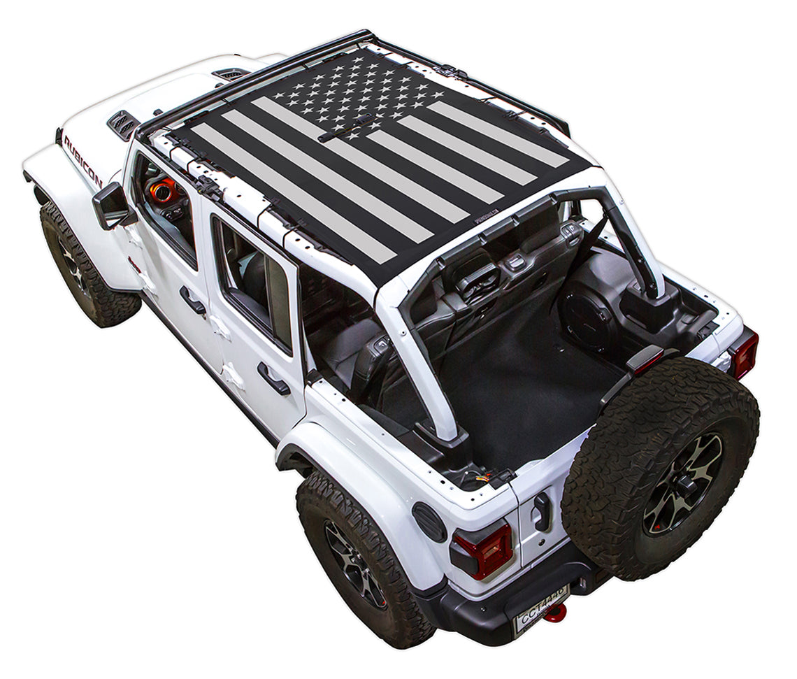 Jeep Wrangler JL JL4D Tactical Flag Distressed SPIDERWEBSHADE