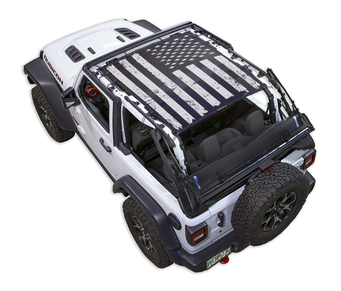 Distressed / Full-Shade (Front-to-Rear) / Black