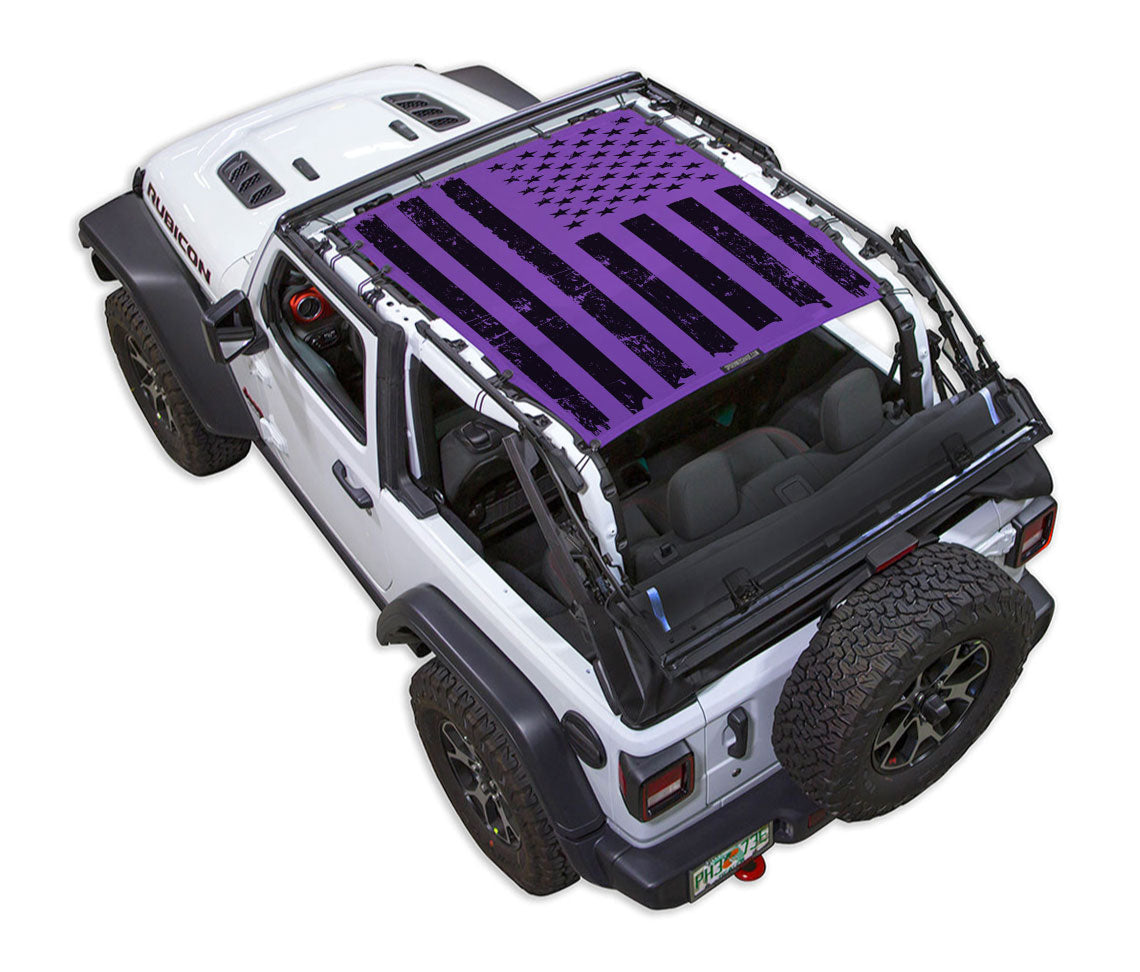 Distressed / Full-Shade (Front-to-Rear) / Purple