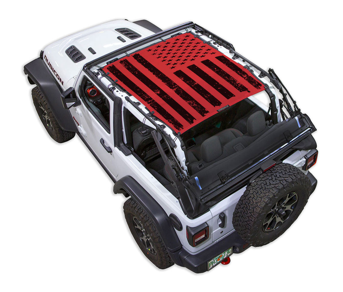 Distressed Tactical Flag_Full-Shade (Front-to-Rear)_Red