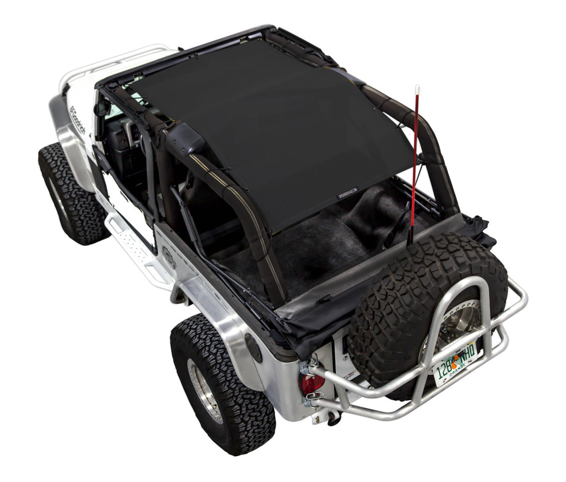 Jeep Wrangler LJ (2004-2006) SPIDERWEBSHADE Solid Color Shade Top