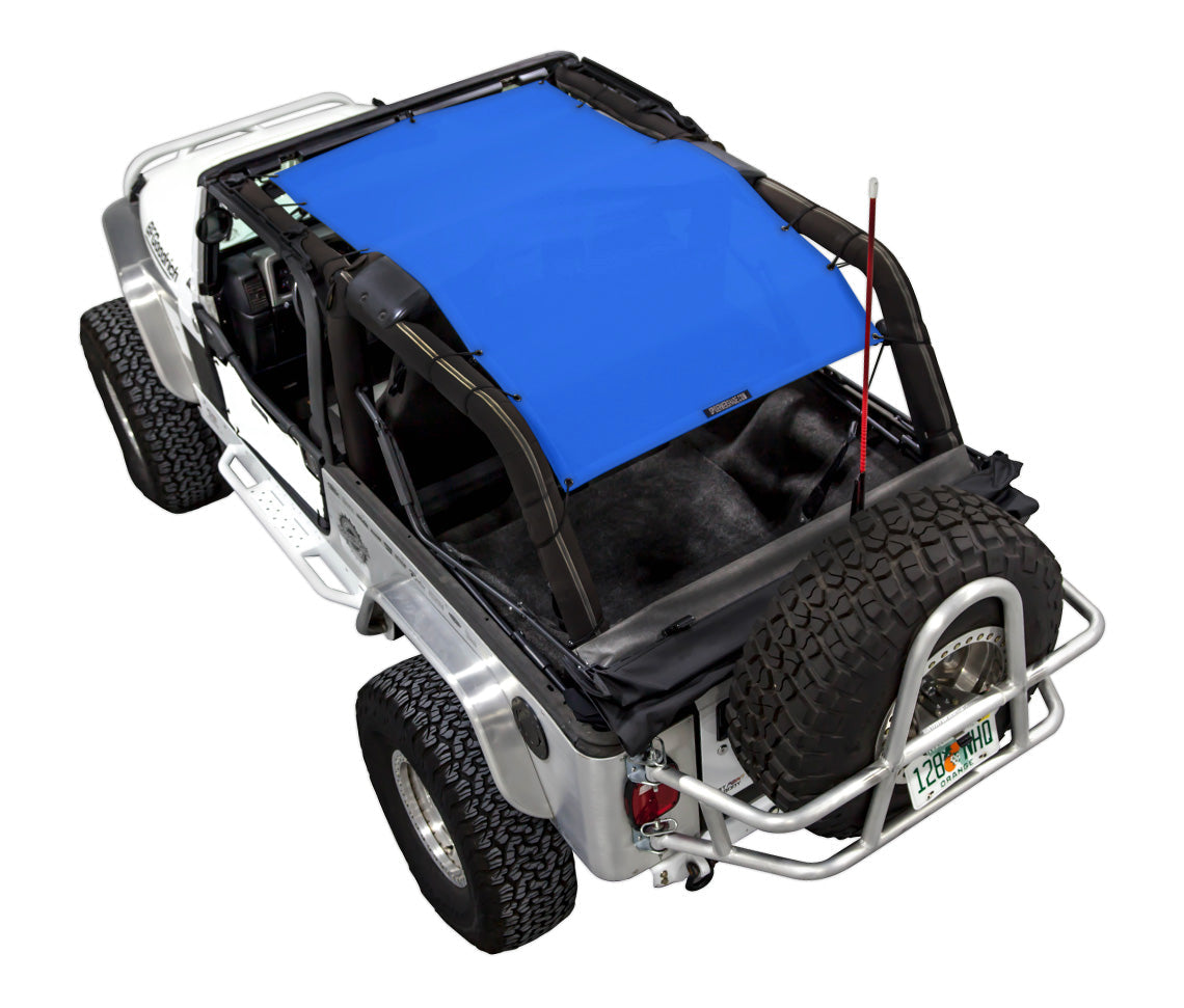 Jeep Wrangler LJ Tactical Flag Sun Shade | SPIDERWEBSHADE