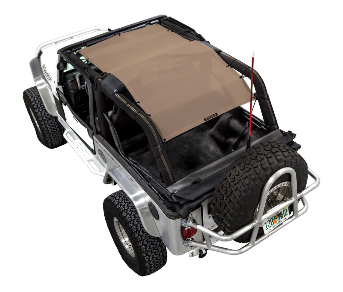 Jeep Wrangler LJ (2004-2006) SPIDERWEBSHADE Solid Color Shade Top