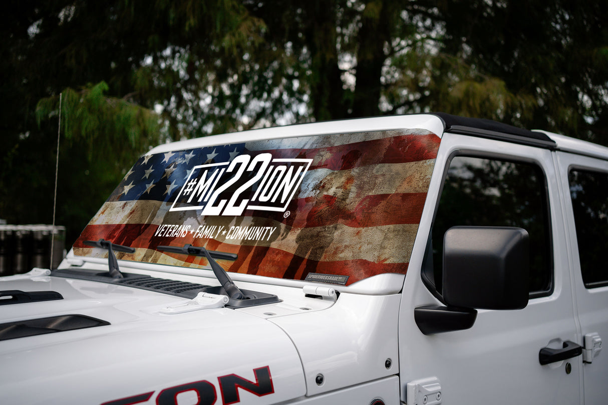 Mission 22 x SPIDERWEBSHADE Jeep Wrangler and Jeep Gladiator Solar Shield (2007-2026)