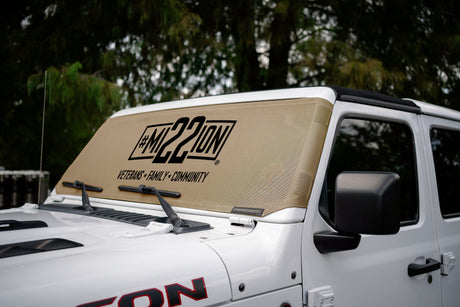 Mission 22 x SPIDERWEBSHADE Jeep Wrangler and Jeep Gladiator Solar Shield (2007-2026)