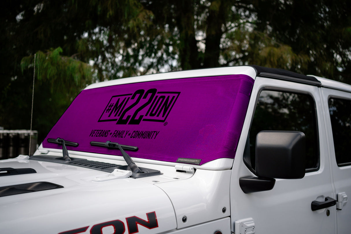 Mission 22 x SPIDERWEBSHADE Jeep Wrangler and Jeep Gladiator Solar Shield (2007-2026)