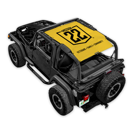 Mission 22 x SPIDERWEBSHADE Jeep Wrangler TJ Shade Top (1997-2006)