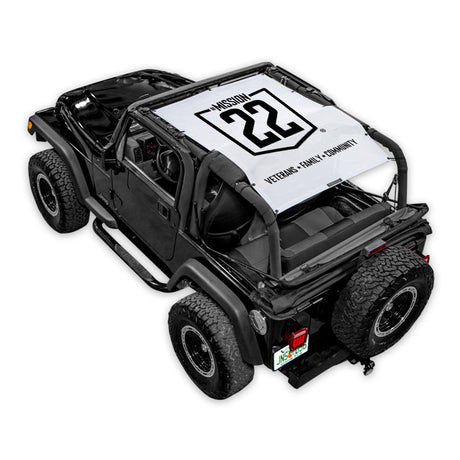Mission 22 x SPIDERWEBSHADE Jeep Wrangler TJ Shade Top (1997-2006)