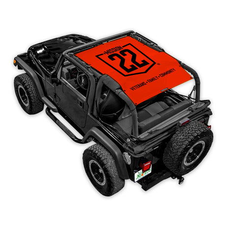 Mission 22 x SPIDERWEBSHADE Jeep Wrangler TJ Shade Top (1997-2006)