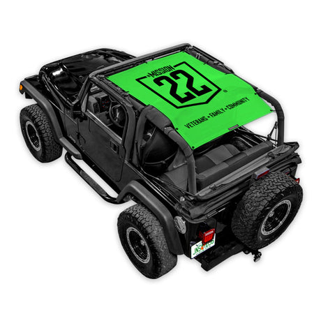 Mission 22 x SPIDERWEBSHADE Jeep Wrangler TJ Shade Top (1997-2006)