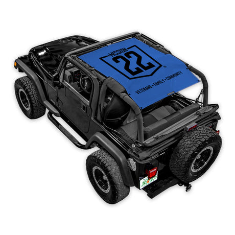 Mission 22 x SPIDERWEBSHADE Jeep Wrangler TJ Shade Top (1997-2006)