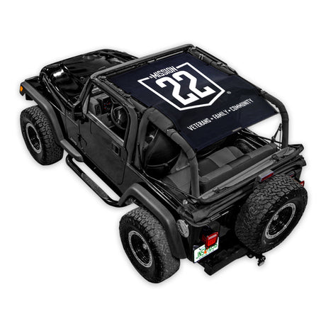 Mission 22 x SPIDERWEBSHADE Jeep Wrangler TJ Shade Top (1997-2006)