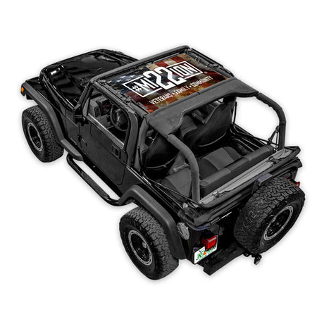 Mission 22 x SPIDERWEBSHADE Jeep Wrangler TJ Shade Top (1997-2006)