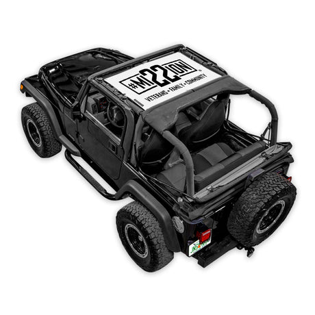 Mission 22 x SPIDERWEBSHADE Jeep Wrangler TJ Shade Top (1997-2006)